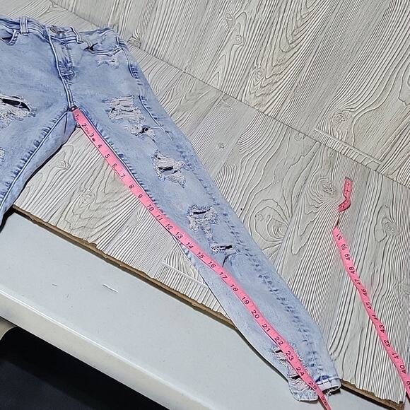 American Eagle Next Level Stretch Curvy Super Hi-Rise Jeggings Jeans Womens 2S - Picture 13 of 13